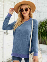 Load image into Gallery viewer, Round Neck Long Sleeve Blouse
