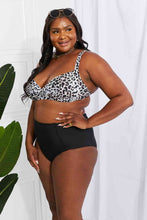 Load image into Gallery viewer, Marina West Swim Take A Dip Twist High-Rise Bikini in Leopard
