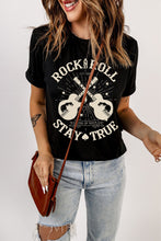 Load image into Gallery viewer, Graphic Round Neck Short Sleeve T-Shirt
