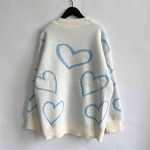 Load image into Gallery viewer, Heart Pattern Long Sleeve Sweater
