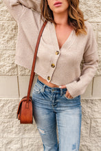 Load image into Gallery viewer, Button Down V-Neck Cropped Cardigan
