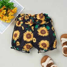 Load image into Gallery viewer, Baby Girl Graphic Bodysuit and Printed Shorts Set
