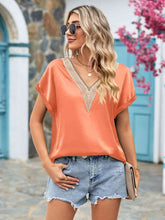 Load image into Gallery viewer, V-Neck Cuffed Blouse
