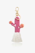 Load image into Gallery viewer, Cactus Keychain with Fringe
