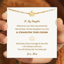Load image into Gallery viewer, Crown Shape 18K Gold-Plated Bead Bracelet
