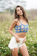 Load image into Gallery viewer, Floral Crochet Cropped Cami
