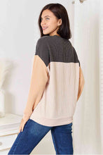 Load image into Gallery viewer, Double Take Color Block Dropped Shoulder T-Shirt
