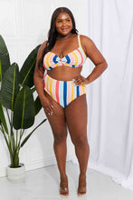 Load image into Gallery viewer, Marina West Swim Take A Dip Twist High-Rise Bikini in Stripe
