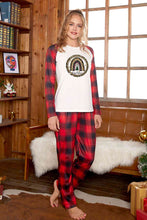 Load image into Gallery viewer, Graphic Top and Plaid Pants Set
