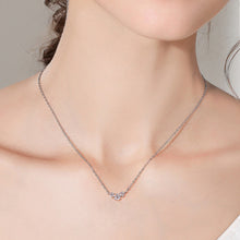 Load image into Gallery viewer, 925 Sterling Silver Inlaid Moissanite Necklace
