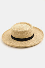 Load image into Gallery viewer, Fame Wide Brim Straw Weave Hat
