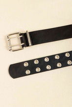 Load image into Gallery viewer, PU Leather Two Row Eyelet Belt
