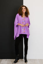 Load image into Gallery viewer, ODDI Wanderer Full Size Run Embroidered Poncho Top
