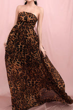 Load image into Gallery viewer, Leopard Print Strapless Dress
