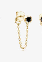 Load image into Gallery viewer, Inlaid Moissanite Chain Earrings
