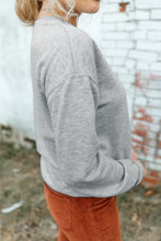 Load image into Gallery viewer, Drop Shoulder Ribbed Trim Sweatshirt
