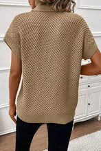 Load image into Gallery viewer, Turtleneck Short Sleeve Sweater
