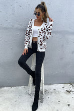 Load image into Gallery viewer, Animal Print Button Front Sweater Cardigan
