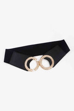 Load image into Gallery viewer, Circle Buckle Elastic Wide PU Belt
