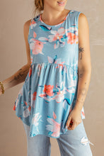 Load image into Gallery viewer, Floral Peplum Tank Top
