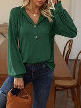 Load image into Gallery viewer, Heathered Drawstring Dropped Shoulder Hoodie
