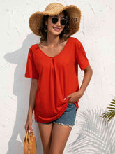 Load image into Gallery viewer, Lace Trim Short Sleeve Top
