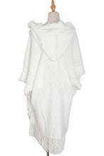 Load image into Gallery viewer, Fringe Hem Hooded Poncho
