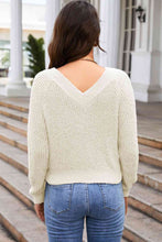 Load image into Gallery viewer, Full Size V-Neck Raglan Sleeve Sweater
