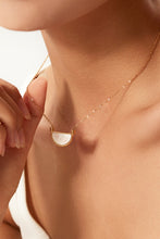 Load image into Gallery viewer, Stainless Steel Semi Circle Pendant Necklace
