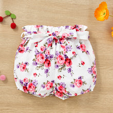 Load image into Gallery viewer, Decorative Button Tank and Floral Shorts Set
