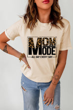 Load image into Gallery viewer, Letter Graphic Cuffed Round Neck Tee Shirt
