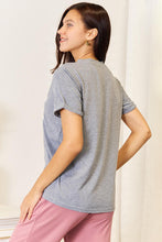 Load image into Gallery viewer, Simply Love Heart Graphic Cuffed Short Sleeve T-Shirt
