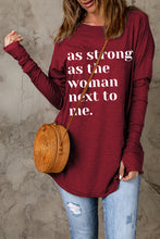 Load image into Gallery viewer, Letter Graphic Thumbhole Sleeve Top
