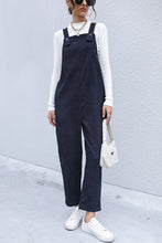 Load image into Gallery viewer, Button Detail Corduroy Overalls with Side Pockets
