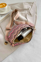 Load image into Gallery viewer, Adored Chevron Straw Sling Bag
