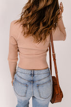 Load image into Gallery viewer, Scoop Neck Rib-Knit Raglan Sleeve Sweater

