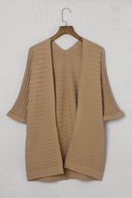 Load image into Gallery viewer, Ribbed Open Front Knit Cardigan
