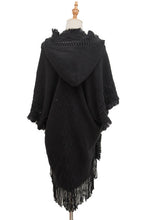 Load image into Gallery viewer, Fringe Hem Hooded Poncho
