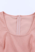 Load image into Gallery viewer, Color Block Square Neck Tiered Dress
