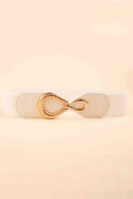 Load image into Gallery viewer, Ribbed Alloy Buckle Elastic Belt
