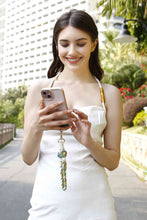 Load image into Gallery viewer, Floral Braided Wristlet Key Chain
