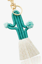 Load image into Gallery viewer, Cactus Keychain with Fringe
