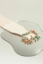 Load image into Gallery viewer, Multicolored Leaf Buckle Elastic Belt
