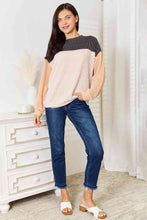 Load image into Gallery viewer, Double Take Color Block Dropped Shoulder T-Shirt
