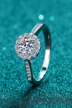 Load image into Gallery viewer, Moissanite 925 Sterling Silver Adjustable Ring
