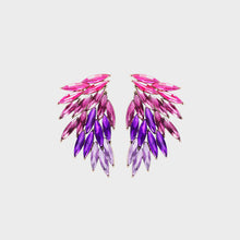 Load image into Gallery viewer, Alloy Acrylic Wing Earrings
