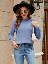 Load image into Gallery viewer, Round Neck Raglan Sleeve Sweater
