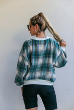 Load image into Gallery viewer, Plaid Button Down Jacket with Pockets
