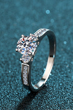 Load image into Gallery viewer, Lucky Charm Moissanite Rhodium-Plated Ring
