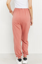 Load image into Gallery viewer, Zenana Full Size Drawstring Waist Joggers in Ash Rose
